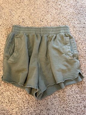 aerie Olive Green Athletic Pull-On Shorts